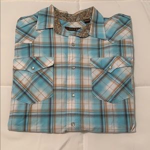 Roper men’s pearl snap button down